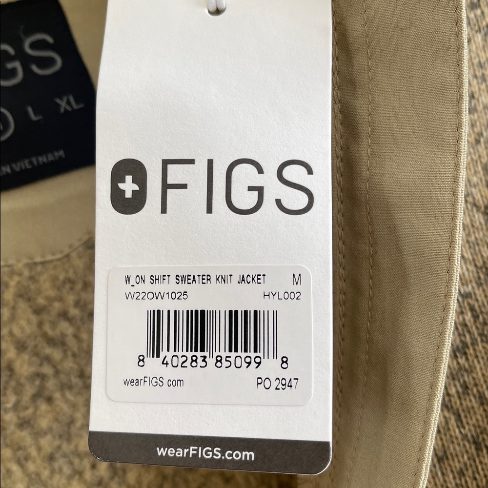 Figs Utility Jacket in Heathered Tan - Picture 3 of 7
